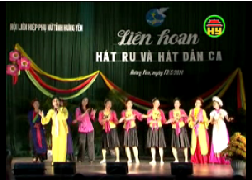 Phụ nữ Hưng Yên thi hát ru và dân ca